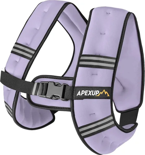 Miniatura 31 de APEXUP - Chaleco con peso de 5, 10, 15, 20, 25 y 30 libras para hombre y mujer, con rayas reflectantes, equipo para entrenamiento de fuerza y correr