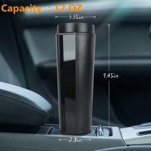Miniatura 6 de Tazas de café de viaje para automóvil de 24V/12V, taza con control de temperatura para automóvil, taza inteligente calentada, ajusta temperatura