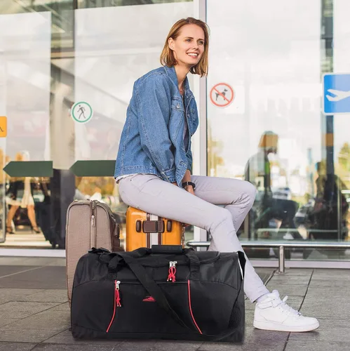 Miniatura 6 de Bolsas de lona ligeras para hombres y mujeres para viajes, el gimnasio y como bolsa de equipo deportivo organizador