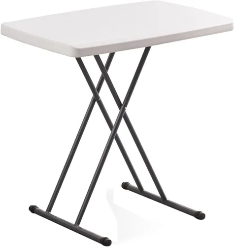 Miniatura 12 de Mesa plegable para tarjetas, altura ajustable, mesa de actividades plegable personal para uso doméstico, picnic, fiesta, sin montaje