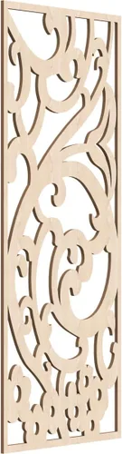 Miniatura 103 de Bridgewater - Paneles de pared decorativos de madera con calado, 9 3/8 pulgadas de ancho x 24 3/8 pulgadas de alto x 1/4 de alto, nogal