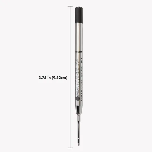 Miniatura 2 de Monteverde USA - Recargas de gel cerámico sin tapa para bolígrafos Parker, punta ancha, tinta negra, paquete de 2 – Solución de escritura confiable