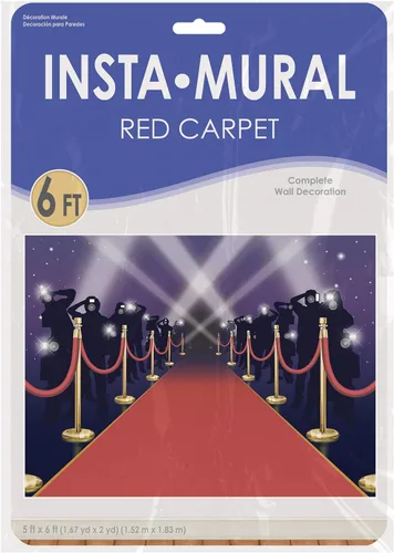 Miniatura 4 de Red Carpet Insta-Mural - Accesorio de fiesta (1 unidad) (1/paquete)