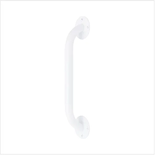 Medline Barra de agarre blanca de 12 pulgadas para ducha y bañera, ayuda independiente y facilidad de movimiento, para ancianos, discapacitados o