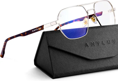 Miniatura 17 de ANYLUV Gafas de luz azul para mujer/hombre, gafas de bloqueo de luz azul para mujer, gafas de juegos para computadora para protección ocular