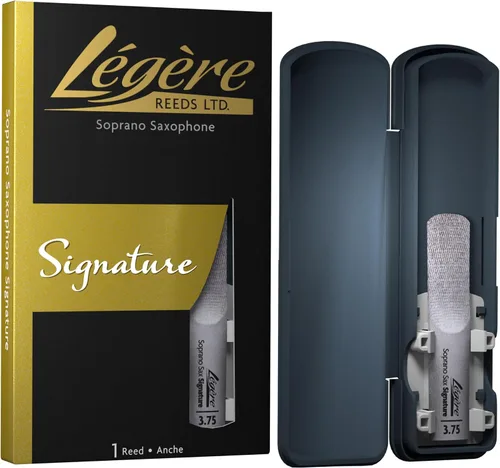 Miniatura 8 de Cañas Légère - Caña de saxofón soprano, Signature, fuerza 2.50 (SSG2.50) - Caña sintética premium para instrumentos de viento-madera