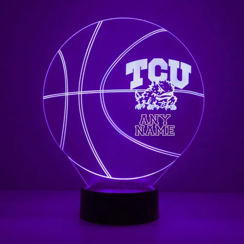 Miniatura 27 de Lámpara de luz nocturna personalizada de la Universidad de Missouri (Mizzou) Tigers con bola de baloncesto y logotipo, letrero LED con control