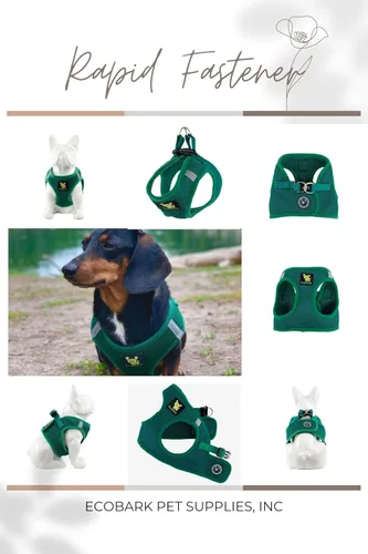Miniatura 6 de EcoBark - Arnés para perro, arneses de taza de té para perros XXXS, XXS, XS y pequeños - Arnés suave para el cuerpo mini - Arnés para cachorros