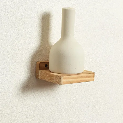 Miniatura 3 de Freezing point Pequeño estante flotante para pared, juego de 4 mini estantes de pared de madera natural de 4 pulgadas, decoración de plantas, negro
