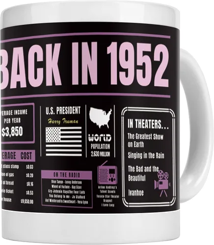 Miniatura 28 de Decoraciones de cumpleaños número 51, taza de café Back In 1972, regalos de cumpleaños de 51 años para hombres, mujeres, amigos, compañeros de De