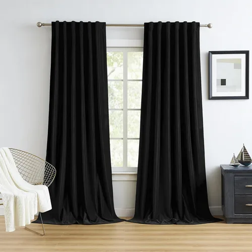 Miniatura 15 de MUMFAS Cortinas con pestaña trasera naranja tostado 52x63 2 paneles
