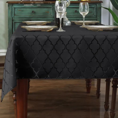 Miniatura 10 de SASTYBALE Servilletas de tela jacquard de 20 x 20 pulgadas, patrón de flores, 4 piezas, sólidas, lavables, cómodas para restaurantes, cenas