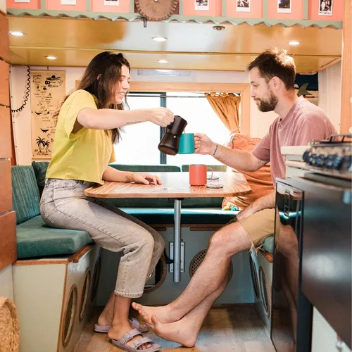 Miniatura 9 de MiiR Nueva olla Moka estándar, 10 onzas, cafetera duradera para preparar café expreso rico