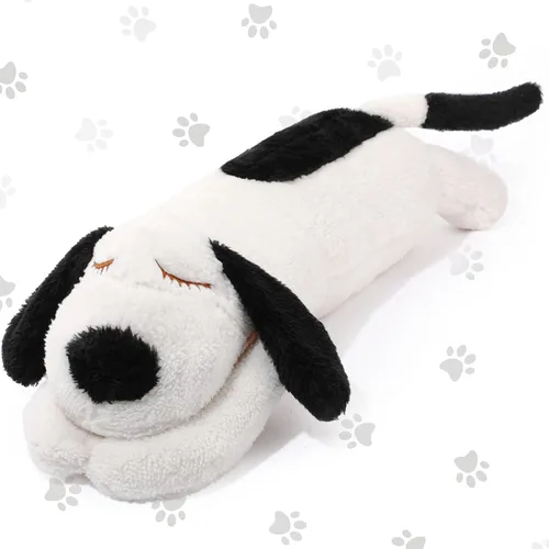 Miniatura 10 de Queekay Almohada corporal para perro, almohada de cuerpo largo de felpa para perros, cojín grande para dormir, abrazar, regalo para fiesta de Marrón