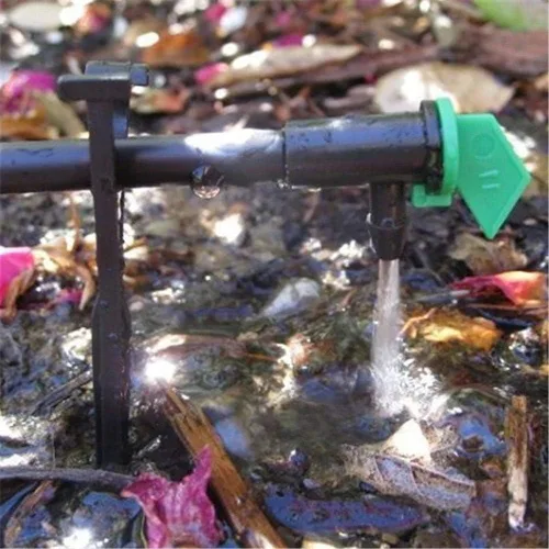Miniatura 6 de 200 estacas de plástico para riego por goteo para manguera de tubo de 1/4 de pulgada, soporte de manguera de riego de 4/7 o 3/5 y emisores/kits