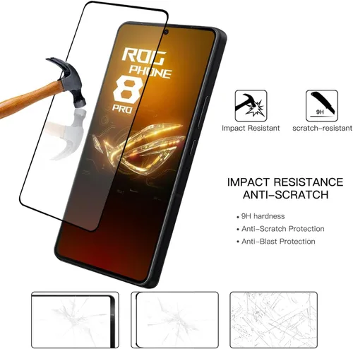 Miniatura 2 de Paquete de 2 protectores de pantalla para ASUS ROG Phone 9 Pro 5G/Rog Phone 9 5G/Rog Phone 8 Pro 5G/ROG Phone 8 5G, 2 protectores de pantalla