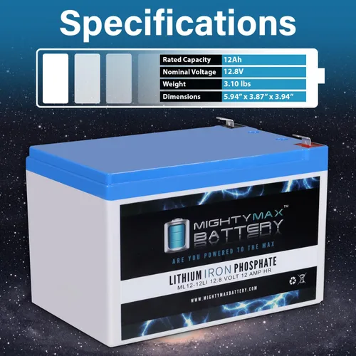 Miniatura 3 de Batería de repuesto de litio de 12 V 12 Ah compatible con Medical Spitfire Scout4 4 ruedas - 2