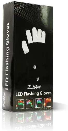 Miniatura 8 de Luwint Guantes de iluminación LED coloridos intermitentes para niños de 8 a 12 años, adolescentes y adultos