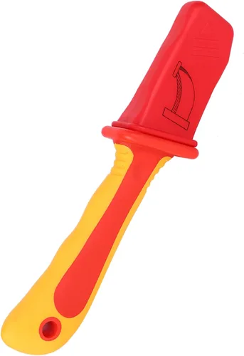 Miniatura 9 de Herramienta de desmontaje de cuchillo de cable, cuchillo de electricista aislante, cortador de cables de aislamiento, cuchillo de desmontaje