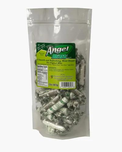 Miniatura 5 de Original Angel Mint Caja de 40 onzas Golosinas de menta envueltas individualmente Caramelos antiguos Puro y natural Sin grasa Sin gluten