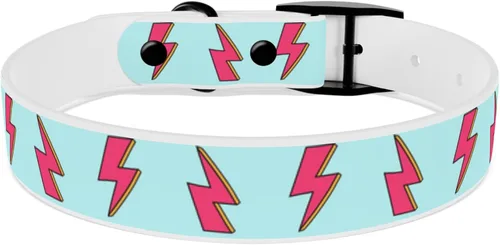 Miniatura 4 de David Bowie Ziggy Stardust Dog Collar (Medium, Black Onyx)