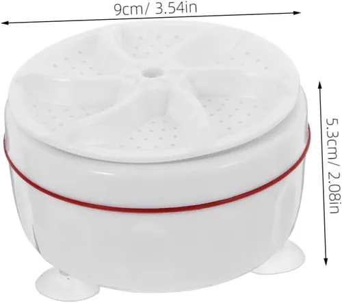 Miniatura 2 de Lurrose Mini lavadora portátil con alimentación USB, mini lavadora portátil para ropa interior, calcetines, turbo lavado para dormitorio, viajes