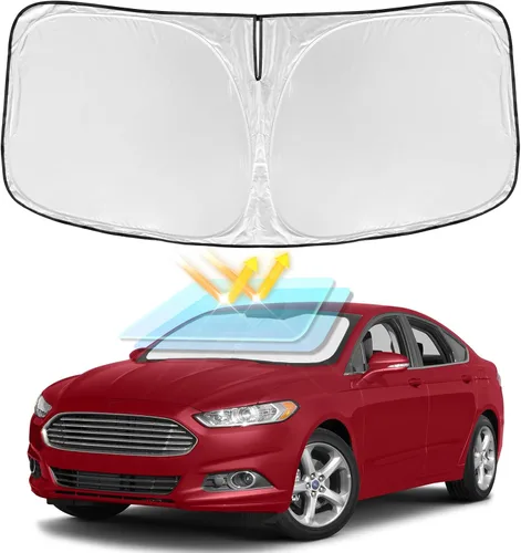 Miniatura 146 de para Dodge RAM 1500 2019-2024 2025 2026 Parasol Parasol para Parabrisas Cubierta - 4 Capas Parasol para Ventana Delantera para RAM1500 2Puertas