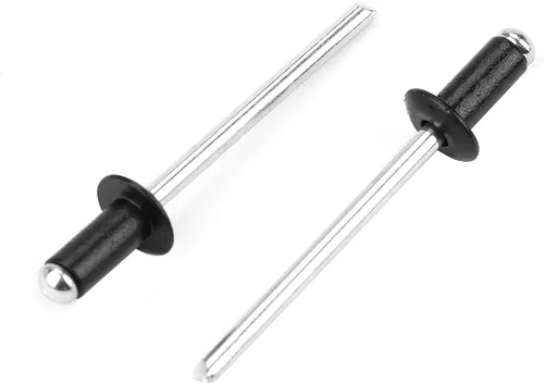 Miniatura 2 de Remaches de aluminio negro, retenedor de remache de sujeción de tornillo negro, 120 piezas M2.4 / M3.0 / M3.2 / M4 Kit de remaches ciegos