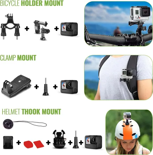 Miniatura 5 de GoPro HERO13 (Hero 13) Edición Ultra Wide - con kit de accesorios de 50 piezas y 2 baterías adicionales + tarjeta de 64 GB - Cámara de acción