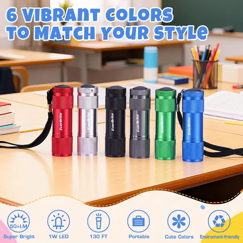 Miniatura 4 de EverBrite - Juego de linterna LED mini de 18 unidades - Linternas portátiles ideales para suministros de huracanes, camping, lectura nocturna