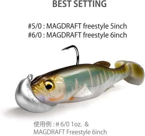 Miniatura 4 de Megabass MAGDRAFT Head #6/0 3/4oz.