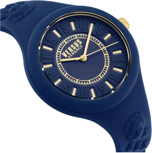Miniatura 11 de Versus Versace Reloj de moda Fire Island para mujer. Correa de silicona ajustable y deportiva. Incluye bolsa de regalo de viaje.