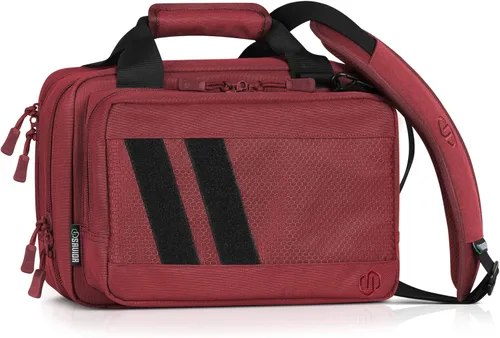 Miniatura 16 de Savior Equipment Specialist Series Tactical Double Scoped Handgun Firearm Case Pistol Bag For Outdoor Hunting Shooting Range, Lockable Compartment
