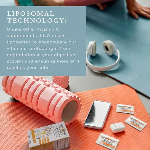 Miniatura 2 de LivOn Laboratories Lypo–Spheric Liposomal Vitamina C 1000mg 30 paquetes – Sin azúcar, apoyo inmunológico, a base de plantas – Fácil de tragar