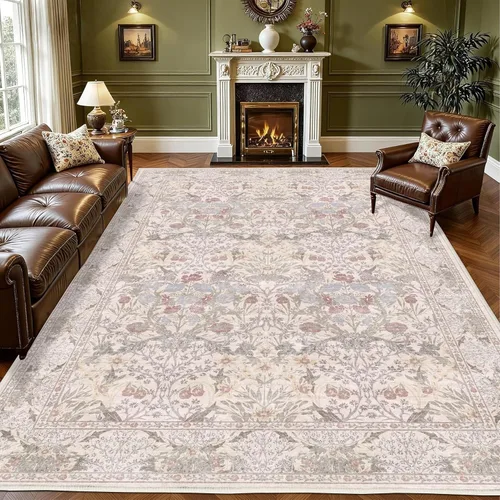 Miniatura 11 de Alfombra de leopardo de 2 x 3 pies para sala de estar, alfombra estética vintage de animales para habitación de niñas, guardería, dormitorio, Azul