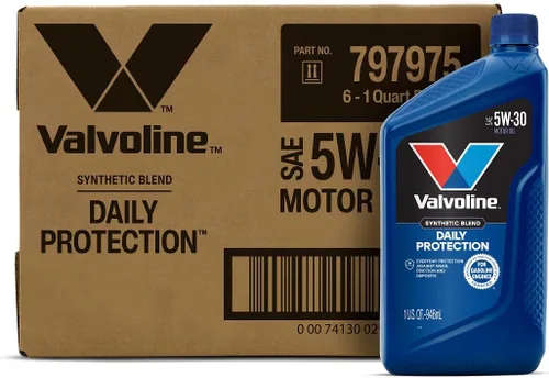Miniatura 19 de Valvoline Protección Diaria Aceite de motor de mezcla sintética 5W-30, 1 cuarto de galón, 2 por paquete