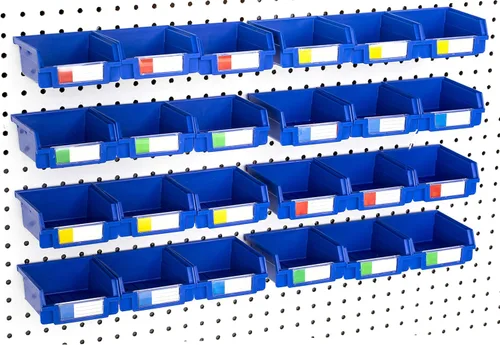 Miniatura 17 de Papeleras de Pegboard – tamaños 3.5", 5", o 7" Negro