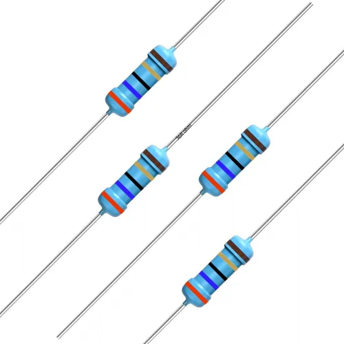 Miniatura 104 de California JOS 100 unidades de resistencia de 0.12 ohmios 1/4w (0.25 W) Resistencia fija de película metálica de tolerancia ±1%, más de 189 valores