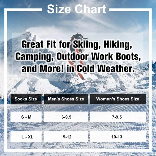 Miniatura 5 de Busy Socks Winter Warm Thermal Socks for Men Women Extra Thick Insulated Heated Crew Boot Socks for Extreme Cold Weather