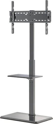 Miniatura 9 de Afaloona Soporte universal para TV de suelo, soporte de TV con toma de corriente y estante extraíble para TV de 32 a 75 pulgadas de hasta 110