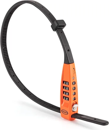 Miniatura 13 de CXWXC Cerradura de amarre con cremallera, 4 dígitos para casco de bicicleta, motocicleta, patineta, esquís, snowboard, cochecito y gabinete, ideal