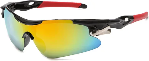 Miniatura 10 de Gafas de sol deportivas para bicicleta de carretera, ciclismo de montaña, gafas de protección amarillo blanco