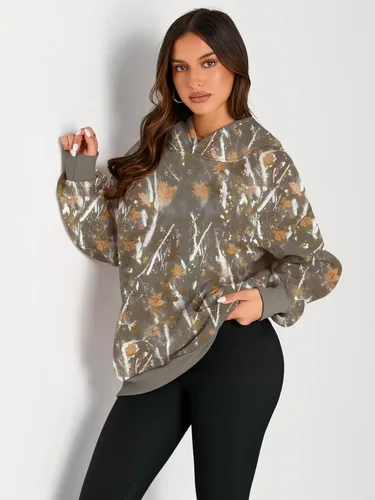 Miniatura 198 de Trendy Queen - Sudaderas extragrandes con capucha para mujer, suéteres de manga larga, sin botones, de vellón, de otoño, ropa de invierno