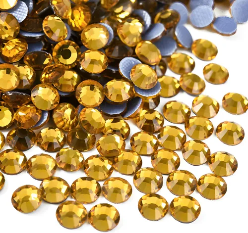 Miniatura 21 de 2880 diamantes de imitación termoadhesivos de imitación de cristal con parte trasera plana para manualidades, manualidades, ropa, zapatos