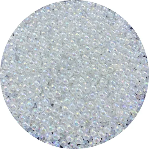 1500 piezas de cuentas redondas acrílicas de 4 mm en colores AB, cuentas espaciadoras redondas para collares, pulseras, llaveros, joyería,