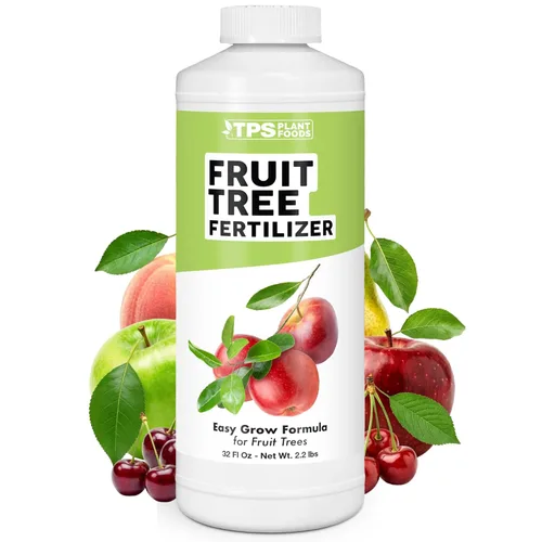 Fertilizante para árboles frutales: alimento líquido para plantas para todos los árboles frutales, apoya flores pesadas, cosechas más grandes y