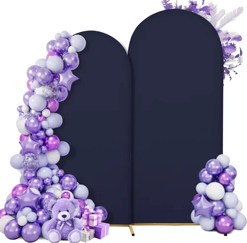 Miniatura 17 de Funda para arco de boda de 6 pies, tela elástica para arcos pequeños, cabinas de fotos y decoración de fiestas, para cumpleaños, duchas