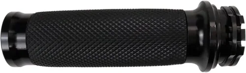Miniatura 2 de 1 par de empuñaduras negras para manillar de motocicleta de 1 pulgada para Harley-Davidson Night Train EFI FXSTBI 2001-2006