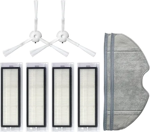 Miniatura 17 de Cepillo de rodillo robot de barrido, cepillo lateral, filtro HEPA, trapos de limpieza Peines para 360 S5 S7 Aspiradora Accesorios de repuesto