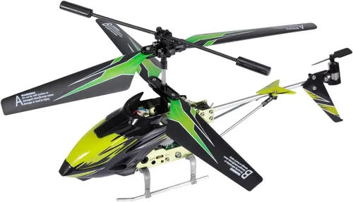 Miniatura 2 de GoolRC Helicóptero a control remoto con giroscopio y luz, S929-A 3.5 canales Mini helicóptero para principiantes (verde)